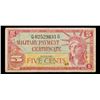 Image 2 : 1961 U.S Military Payment 5 cent Note P# M43A Grades vf+