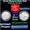 Image 1 : Buffalo Nickel Shotgun Roll in Old Bank Style 'Abbott Coin Counter & Automat' Wrapper 1930 & d Mint 