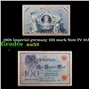 Image 1 : 1908 Imperial germany 100 mark Note P# 33A Grades Select AU