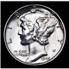 Image 2 : 1944-s Mercury Dime 10c Grades Unc Details