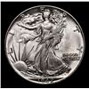 Image 2 : 1942-p Walking Liberty Half Dollar 50c Grades Choice Unc