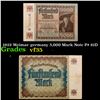 Image 1 : 1922 Weimar germany 5,000 Mark Note P# 81D Grades vf++
