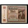 Image 2 : 1922 Weimar germany 5,000 Mark Note P# 81D Grades vf++