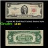 1953A $2 Red Seal United States Note Grades xf