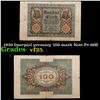 Image 1 : 1920 Imerpial germany 100 mark Note P# 69B Grades vf+