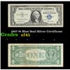 1957 $1 Blue Seal Silver Certificate Grades xf+