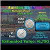 ***Auction Highlight*** Coney Island Shotgun 1886 & 'P' Ends Mixed Morgan/Peace Silver dollar roll, 