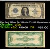 1923 $1 large size Blue Seal Silver Certificate, Fr-237 Signatures of Speelman & White Grades vf, ve