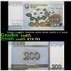 Image 1 : 2005 Upper Korea 200 Won Note P# 48A Grades Gem CU