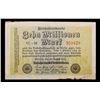 Image 2 : 1923 Weiamr germany 10 Millionen Mark Note P# 106D Grades Choice AU/BU Slider