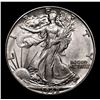 Image 2 : 1942-p Walking Liberty Half Dollar 50c Grades Select Unc