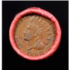 Image 2 : Mixed small cents 1c orig shotgun roll, Wheat Cent, 1906 Indian Cent other end, Coca Cola Brandt Wra