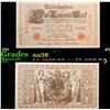 Image 1 : 1910 Imperial Germany 1,000 mark Note P# 45A Grades Choice AU/BU Slider