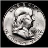 Image 2 : 1959-d Franklin Half Dollar 50c Grades Choice Unc FBL