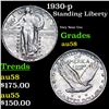 Image 1 : 1930-p Standing Liberty Quarter 25c Grades Choice AU/BU Slider