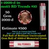 Image 1 : Shotgun Lincoln 1c roll, 2000-d 50 pcs Steel-Strong Wrapper.