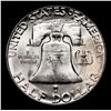 Image 3 : 1956-p Franklin Half Dollar 50c Grades Choice Unc
