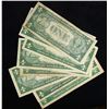 Image 3 : Set of 6 1935 A-h $1 Blue seal Note Grades xf/AU