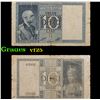 Image 1 : 1935-1944 Italy 10 Lire Note P# 25C Grades vf+