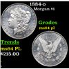 Image 1 : 1884-o Morgan Dollar $1 Grades Choice Unc PL