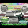 Image 1 : ***Auction Highlight*** Full solid date 1922-p Au/Bu Slider Peace silver dollar roll, 20 coins (fc)