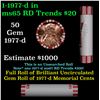 Image 1 : Shotgun Lincoln 1c roll, 1977-d 50 pcs Steel-Strong Wrapper.