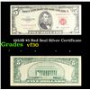 1953B $5 Red Seal Silver Certificate Grades vf++