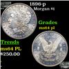 Image 1 : 1896-p Morgan Dollar $1 Grades Choice Unc PL