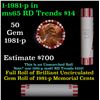 Image 1 : Shotgun Lincoln 1c roll, 1981-p 50 pcs Steel-Strong Wrapper.