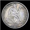 Image 2 : 1876-p Seated Liberty Dime 10c Grades Choice AU/BU Slider