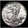 Image 2 : 1942-p Walking Liberty Half Dollar 50c Grades Choice+ Unc