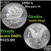 Image 1 : 1881-s Morgan Dollar $1 Grades Choice Unc DMPL