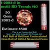 Image 1 : Shotgun Lincoln 1c roll, 2002-d 50 pcs Bank Wrapper.