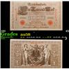 1910 Imperial Germany 1,000 mark Note P# 45A Grades Choice AU/BU Slider