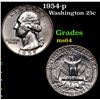 Image 1 : 1959-p Washington Quarter 25c Grades Choice Unc