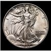 Image 2 : 1943-p Walking Liberty Half Dollar 50c Grades Choice Unc