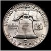 Image 3 : 1954-d Franklin Half Dollar 50c Grades Choice Unc+ FBL
