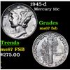 Image 1 : 1945-d Mercury Dime 10c Grades GEM++ FSB
