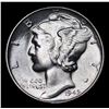Image 2 : 1945-d Mercury Dime 10c Grades GEM++ FSB