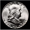 Image 2 : 1955-p Franklin Half Dollar 50c Grades Choice Unc
