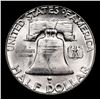 Image 3 : 1955-p Franklin Half Dollar 50c Grades Choice Unc