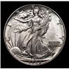 Image 2 : 1942-p Walking Liberty Half Dollar 50c Grades Choice+ Unc