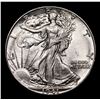 Image 2 : 1941-p Walking Liberty Half Dollar 50c Grades Choice Unc