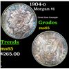 Image 1 : 1904-o Morgan Dollar $1 Grades GEM Unc