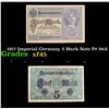 Image 1 : 1917 Imperial Germany 5 Mark Note P# 56A Grades xf+