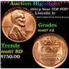 ***Auction Highlight*** 1955-p Lincoln Cent Near TOP POP! 1c Graded GEM++ Unc RD By USCG (fc)
