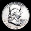 Image 2 : 1957-d Franklin Half Dollar 50c Grades Select Unc