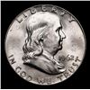 Image 2 : 1962-d Franklin Half Dollar 50c Grades Choice Unc