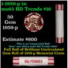 Image 1 : Shotgun Lincoln 1c roll, 1959-p 50 pcs Steel-Strong Wrapper.