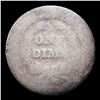Image 3 : 1837 Lg Date Seated Liberty Dime 10c Grades g+